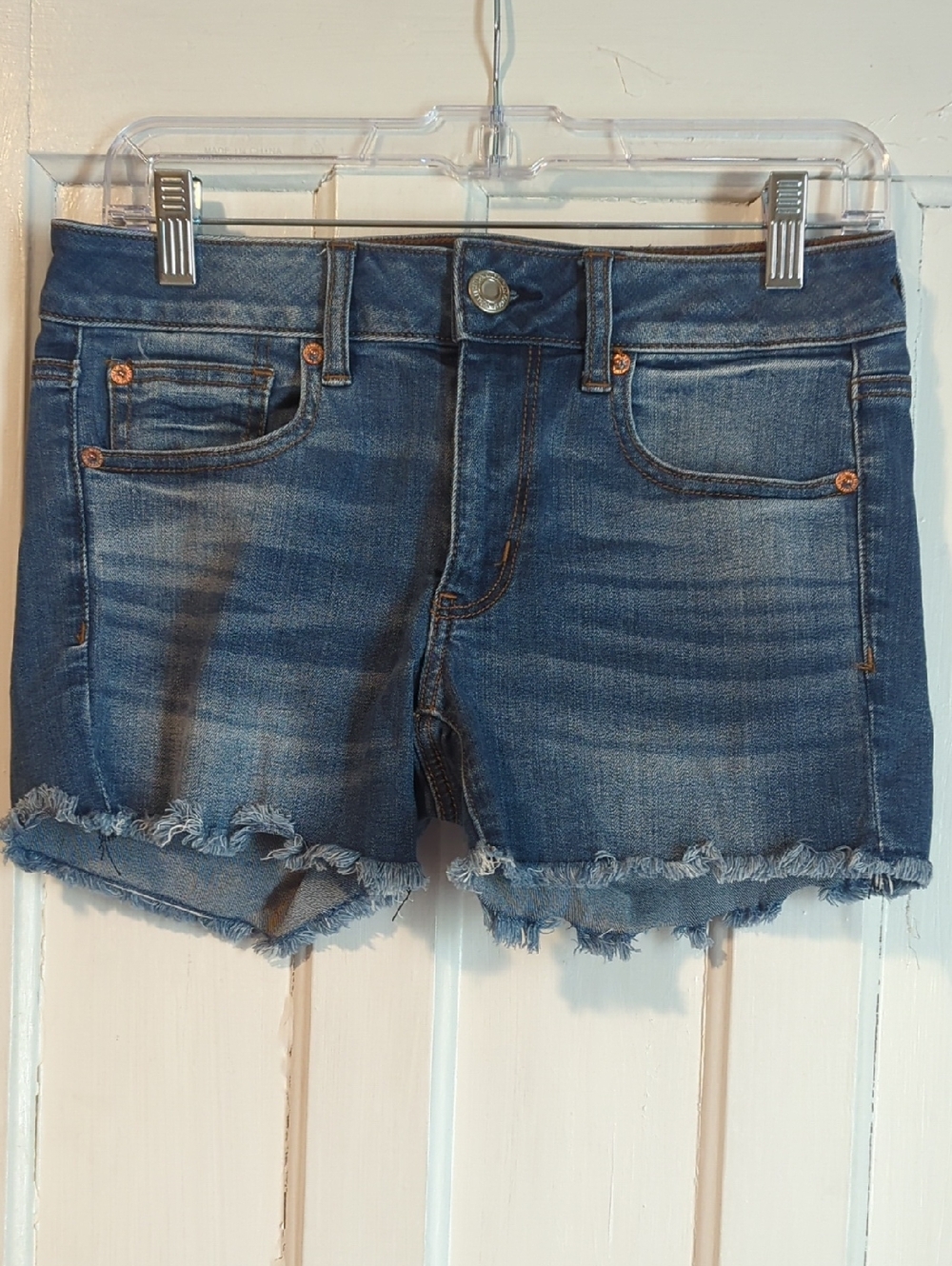American Eagle Denim Frayed Hem Women’s Shorts